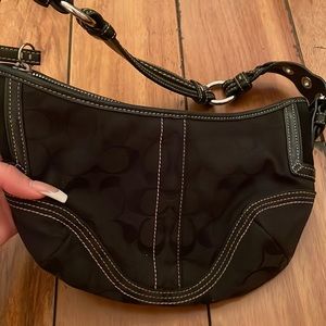 Mini black coach bag